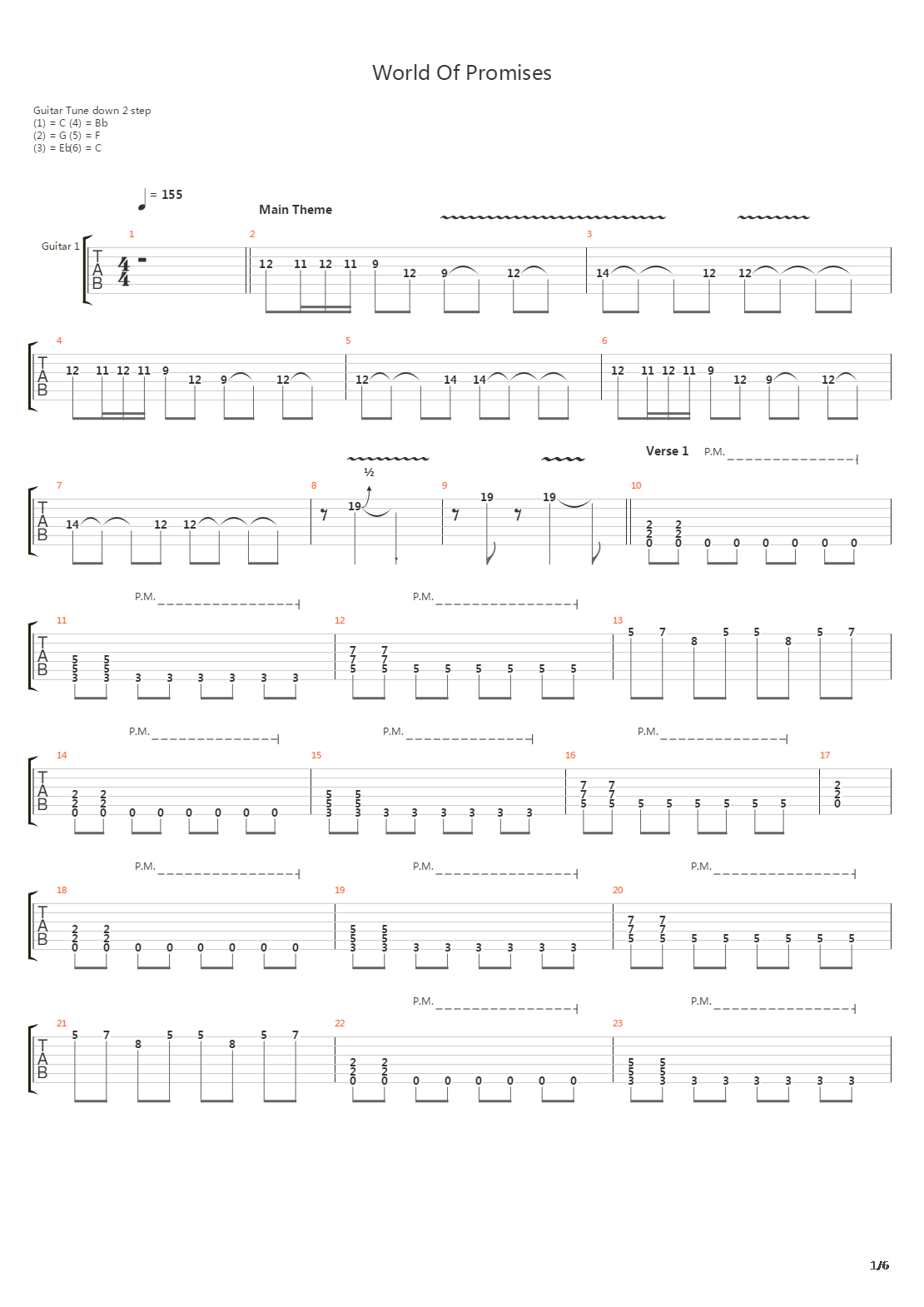 World Of Promises吉他谱