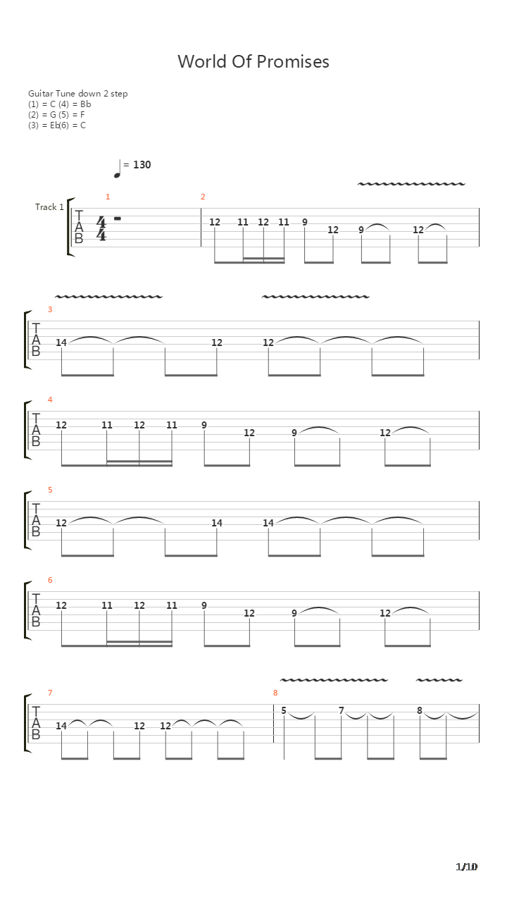 World Of Promises吉他谱