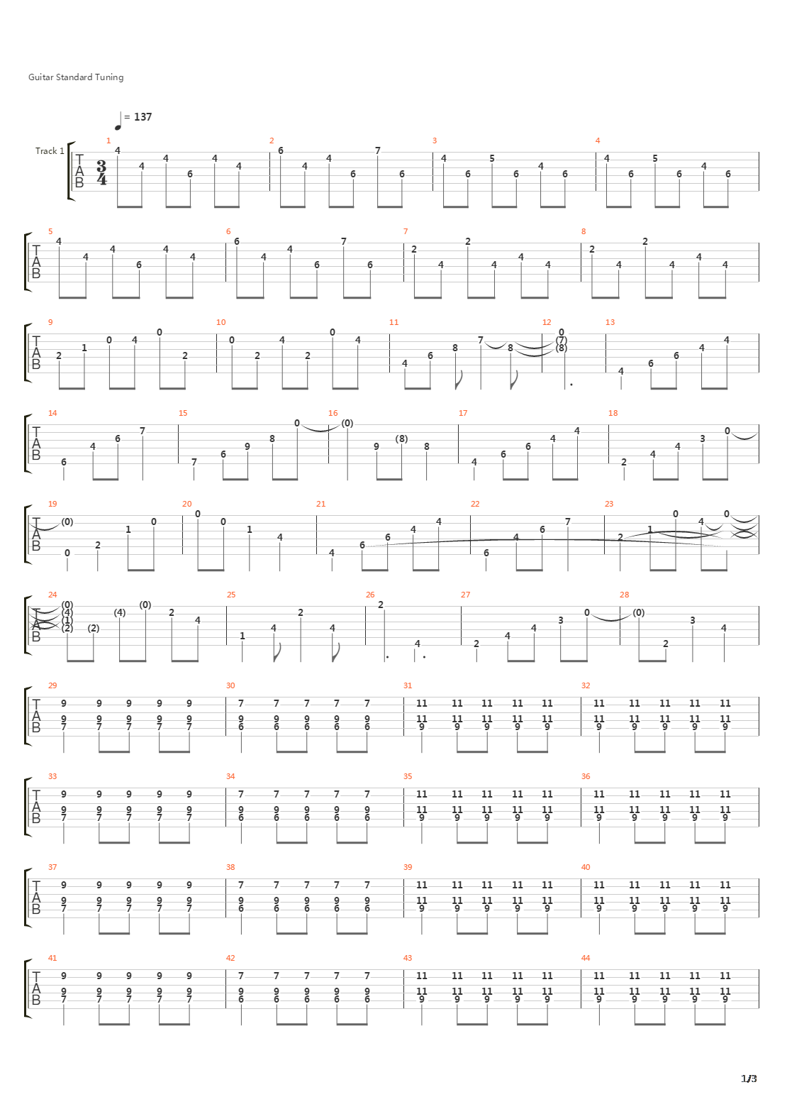 Along For The Ride吉他谱