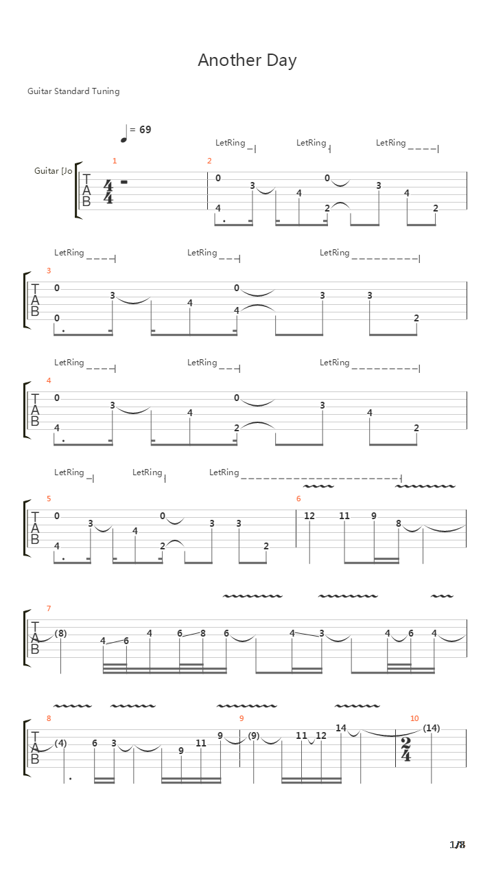 Another Day吉他谱