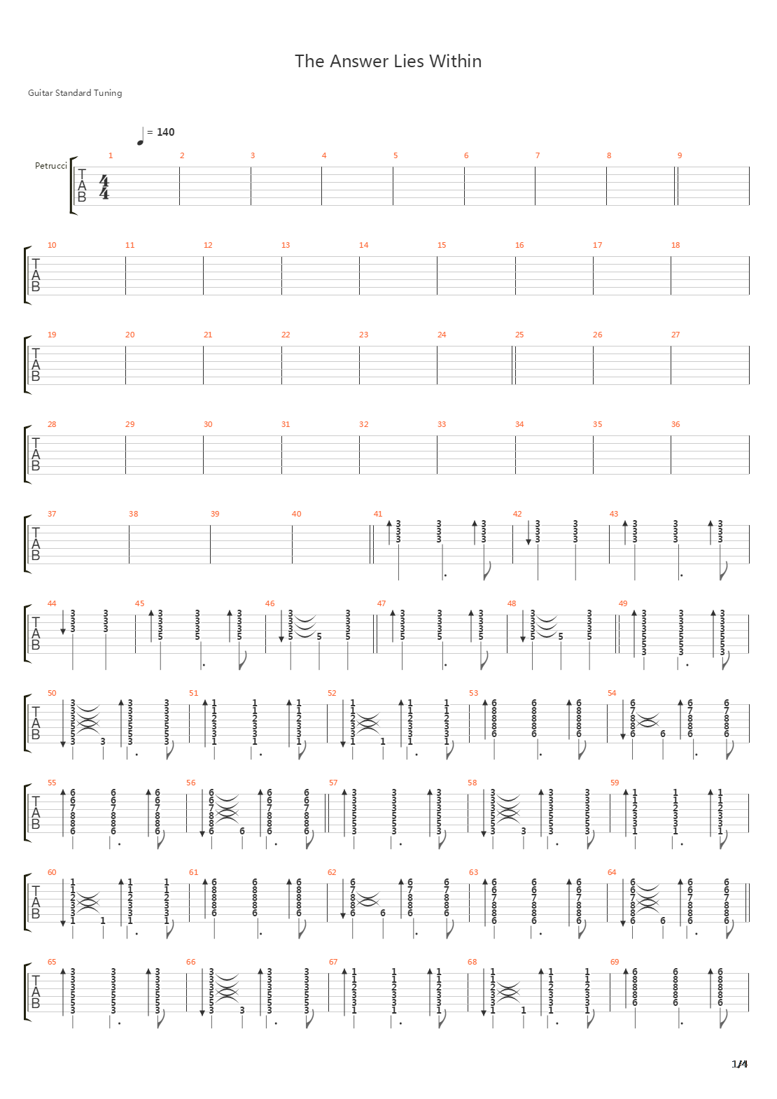 Answer Lies Within吉他谱