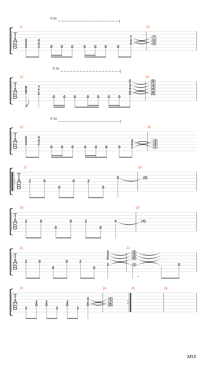 Behind The Veil吉他谱
