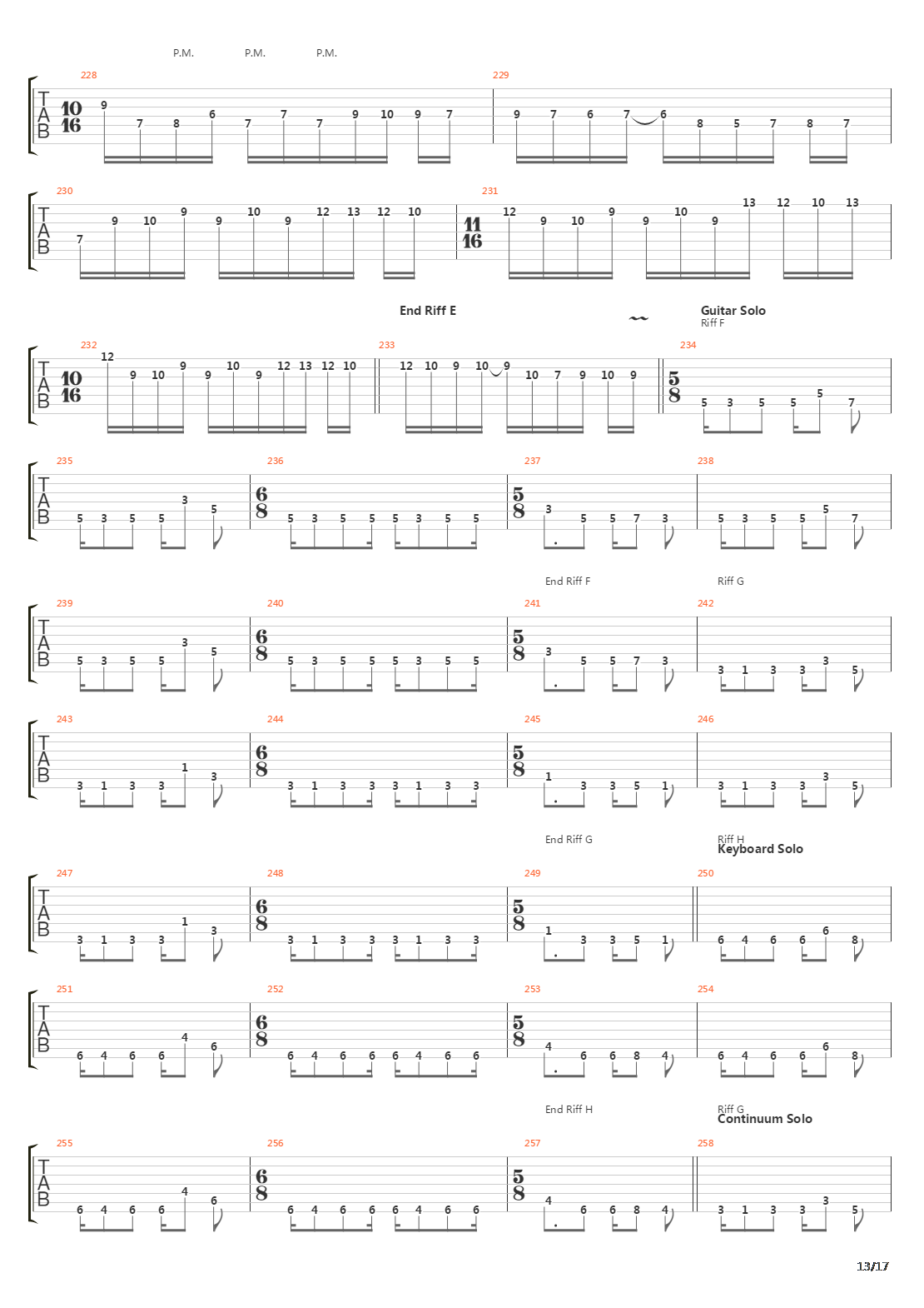 Bridges In The Sky吉他谱