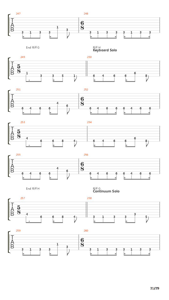 Bridges In The Sky吉他谱