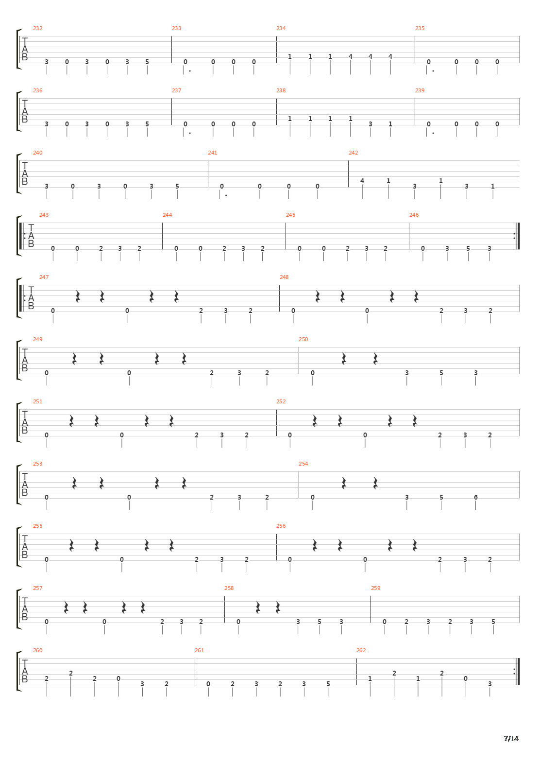 Bridges In The Sky吉他谱