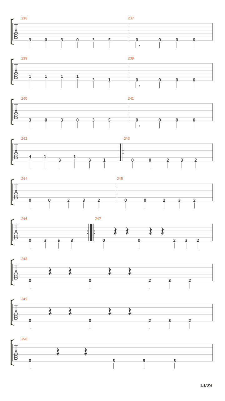 Bridges In The Sky吉他谱