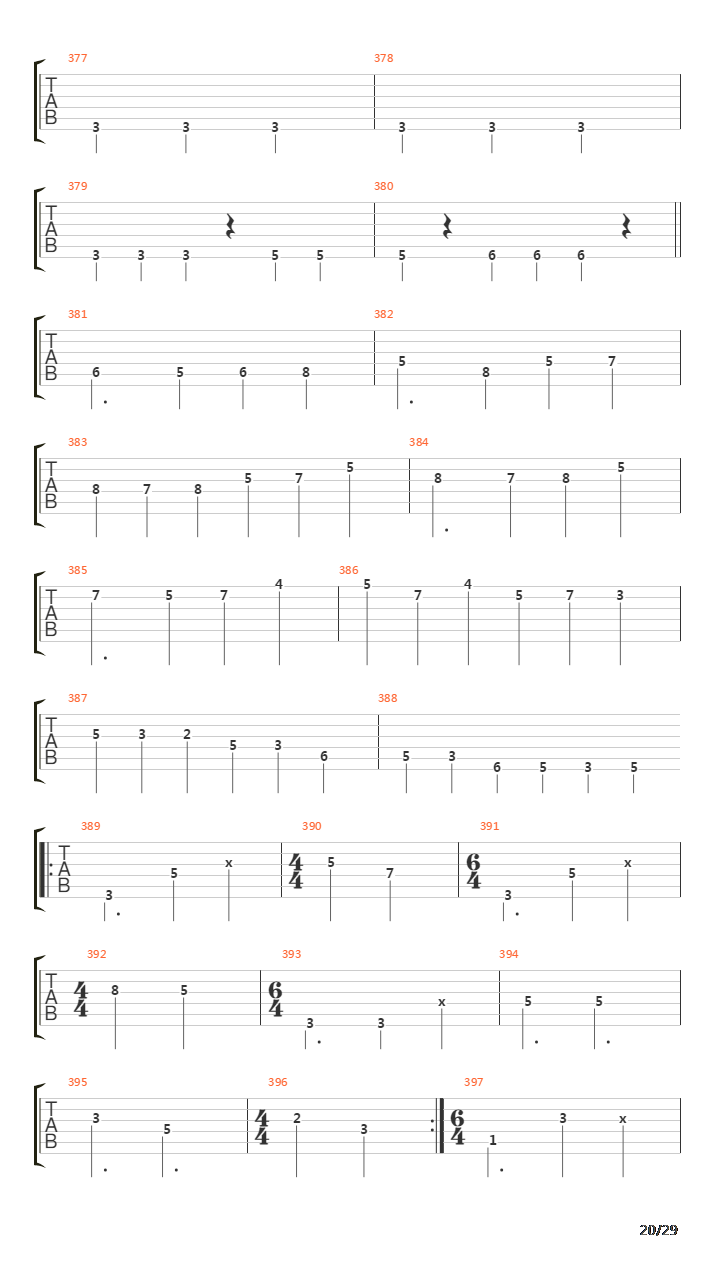 Bridges In The Sky吉他谱