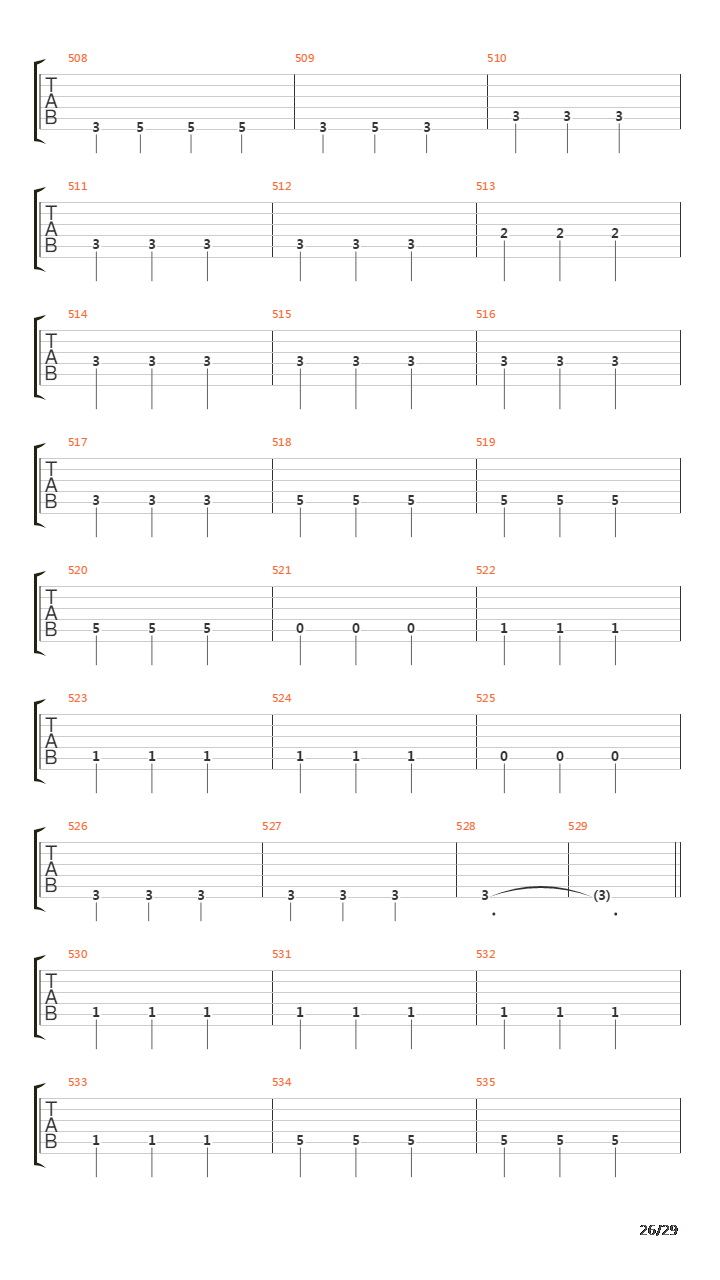 Bridges In The Sky吉他谱