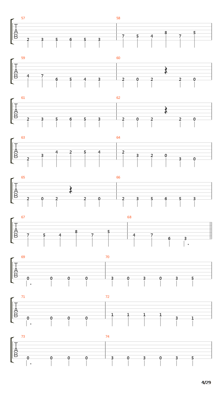 Bridges In The Sky吉他谱