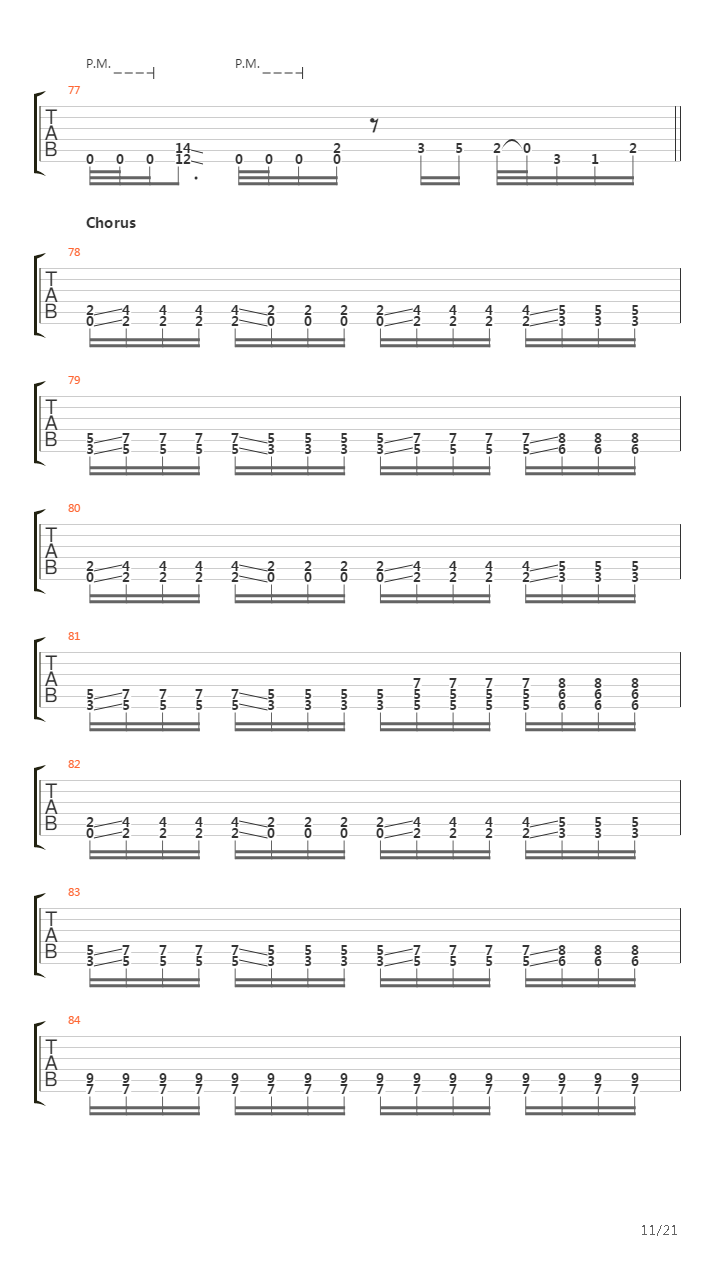 Constant Motion吉他谱