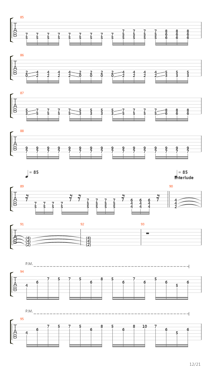 Constant Motion吉他谱