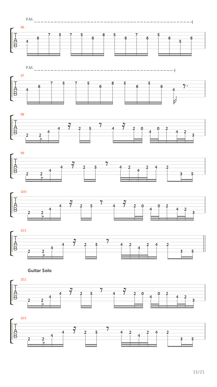 Constant Motion吉他谱