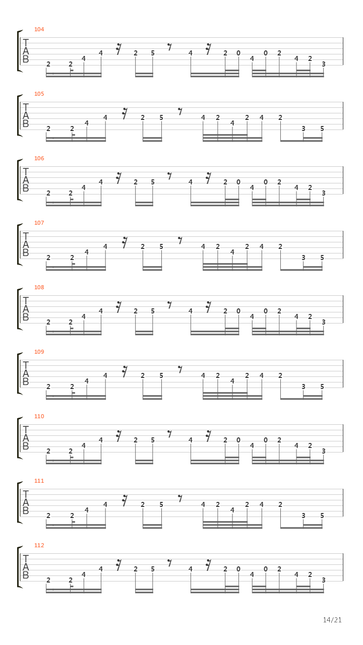 Constant Motion吉他谱