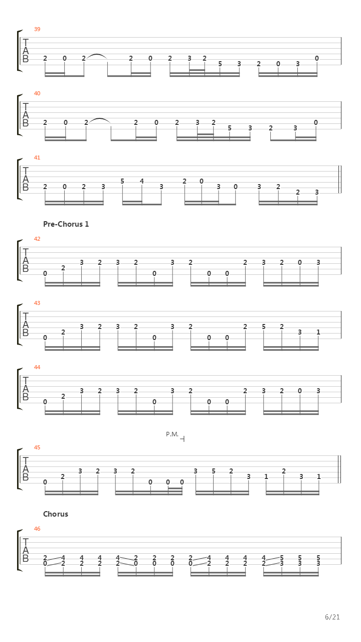 Constant Motion吉他谱