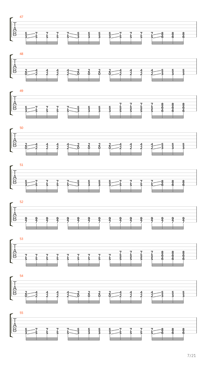 Constant Motion吉他谱