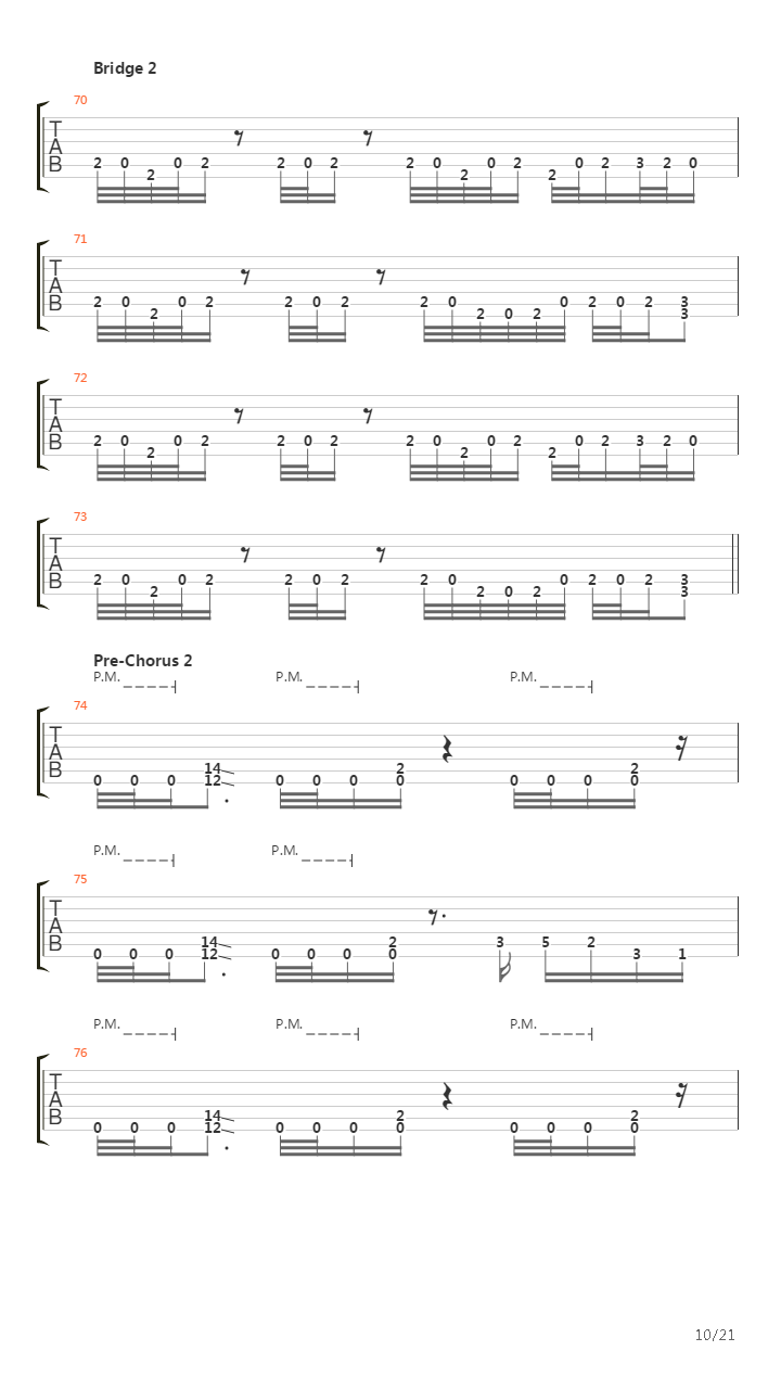 Constant Motion吉他谱