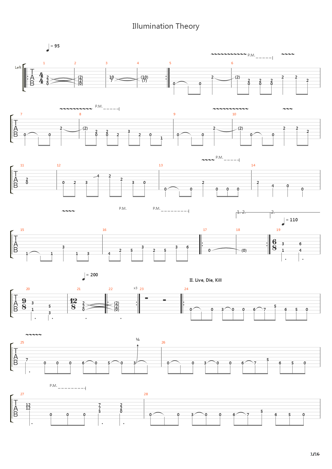 Illumination Theory吉他谱