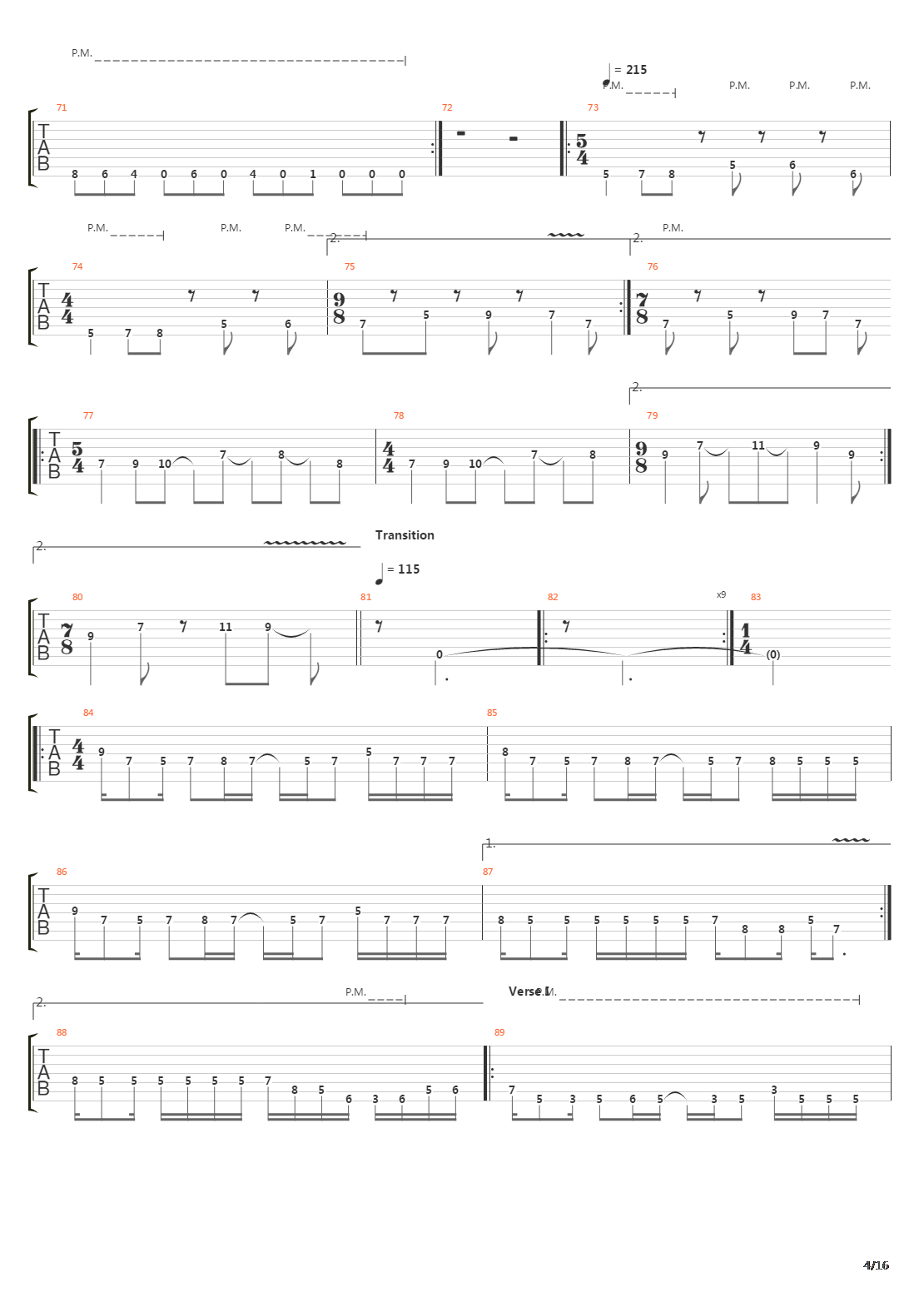 Illumination Theory吉他谱