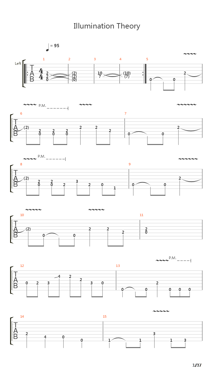 Illumination Theory吉他谱
