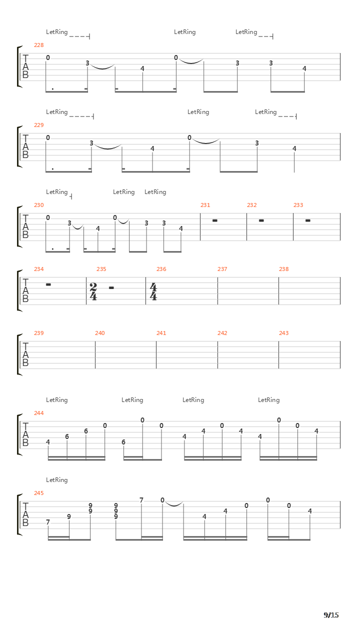 Images And Words吉他谱