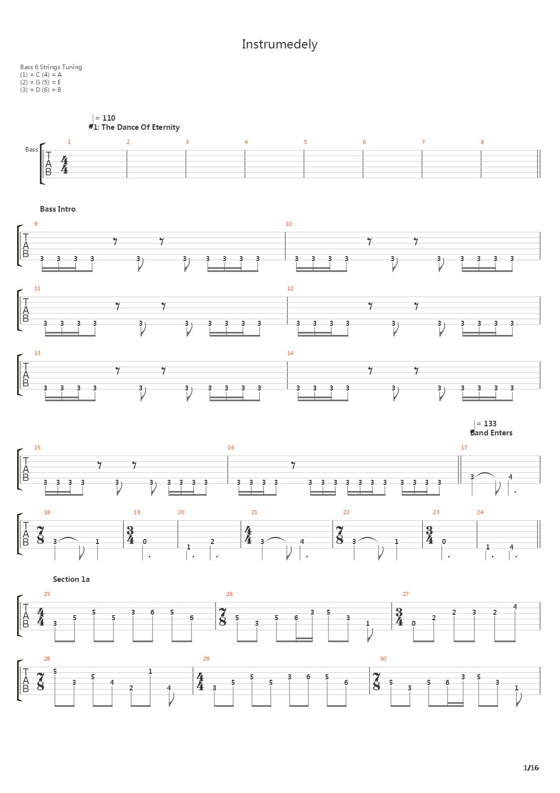 Instrumedely吉他谱