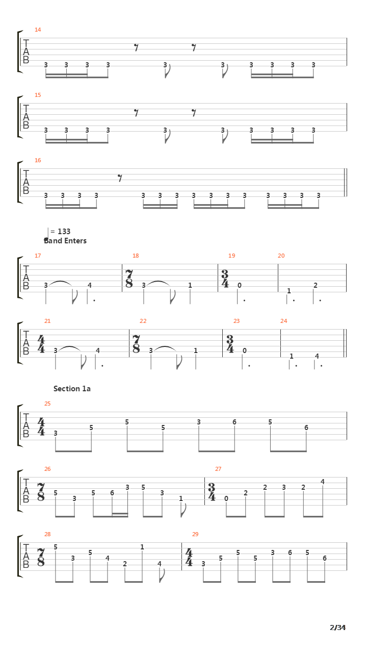 Instrumedley吉他谱