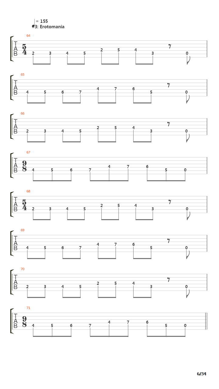 Instrumedley吉他谱