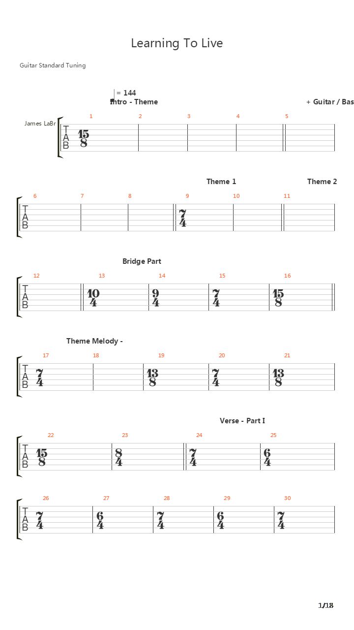 Learning To吉他谱