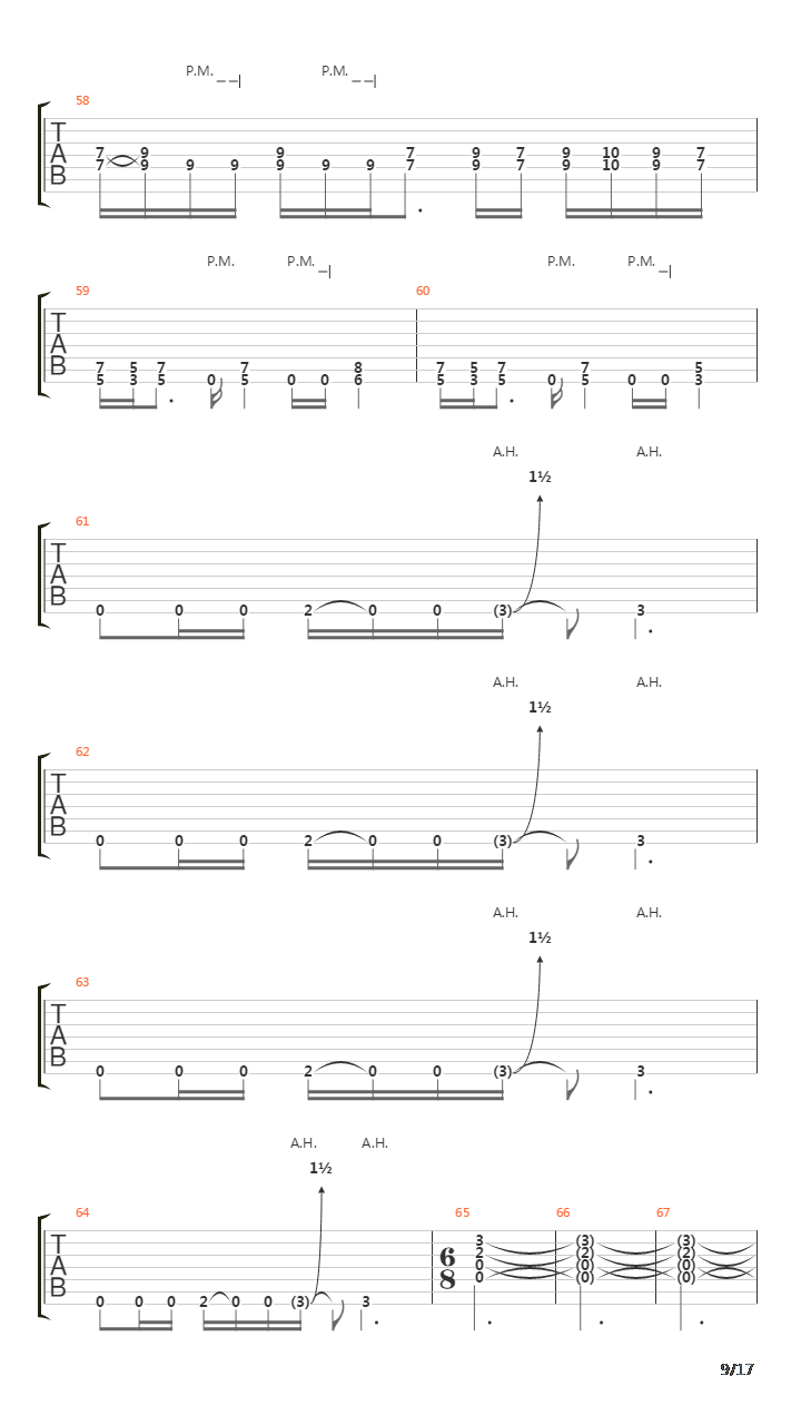 Lie吉他谱