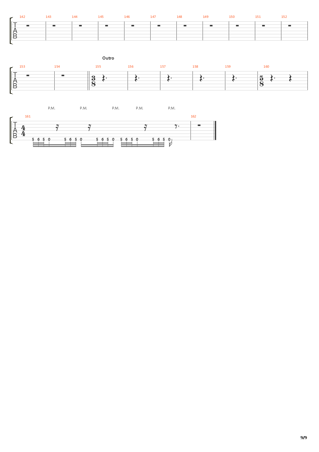 Lie吉他谱