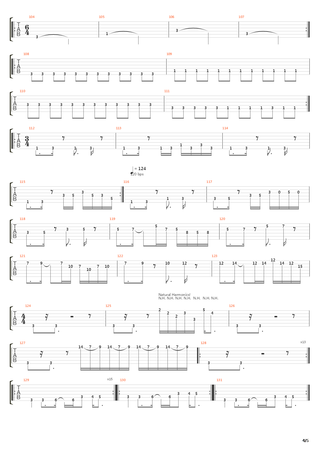 Lines In The Sand吉他谱