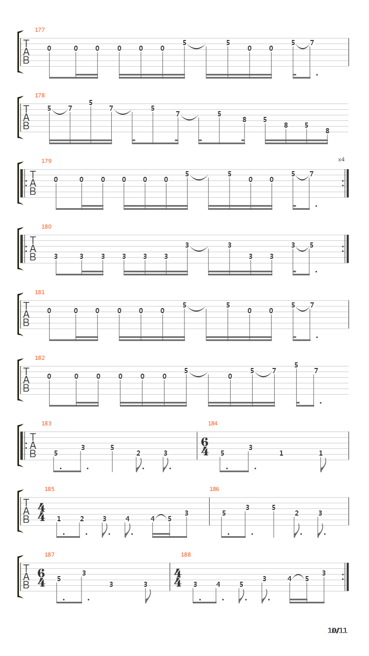 Lines In The Sand吉他谱