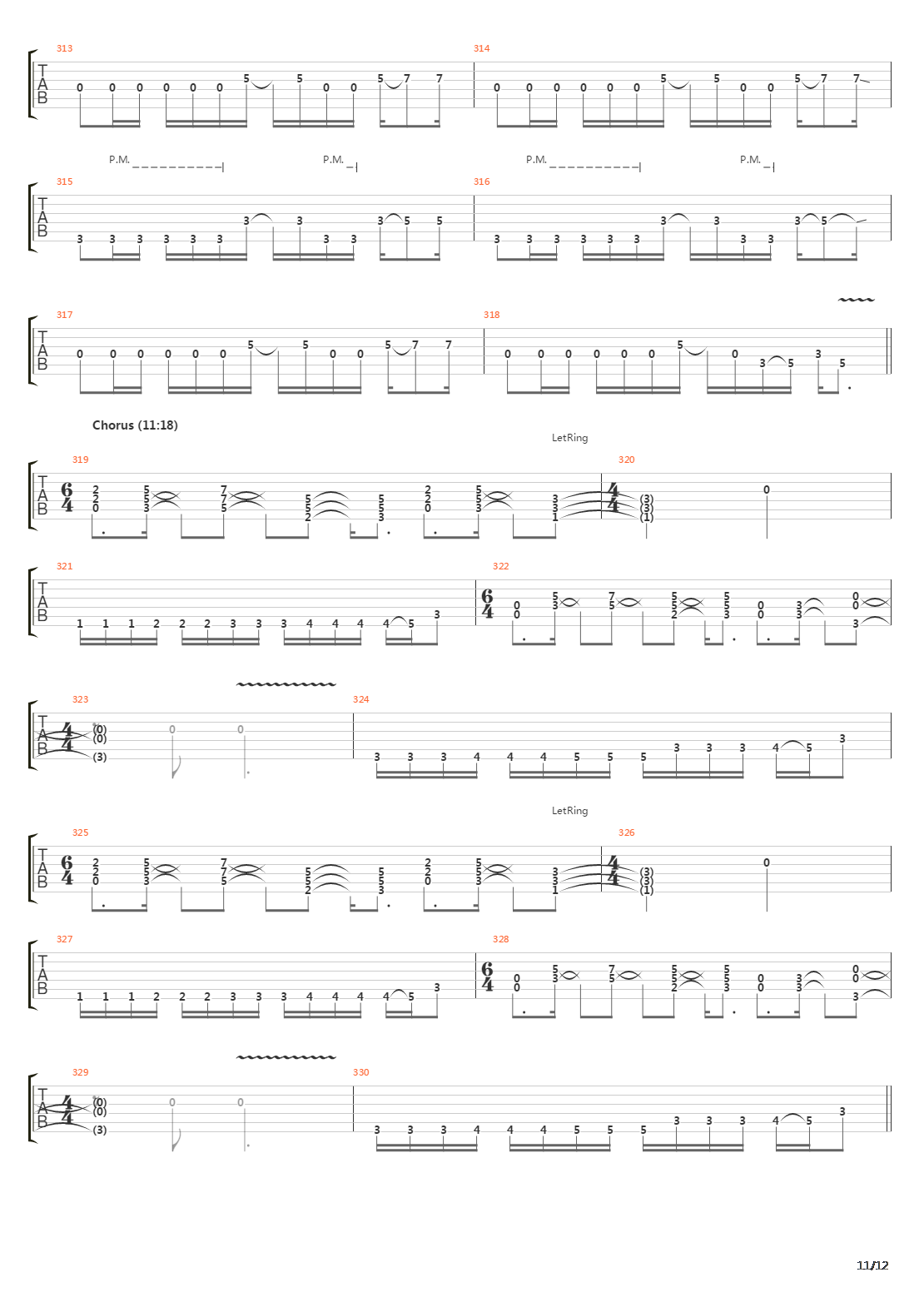 Lines In The Sand吉他谱