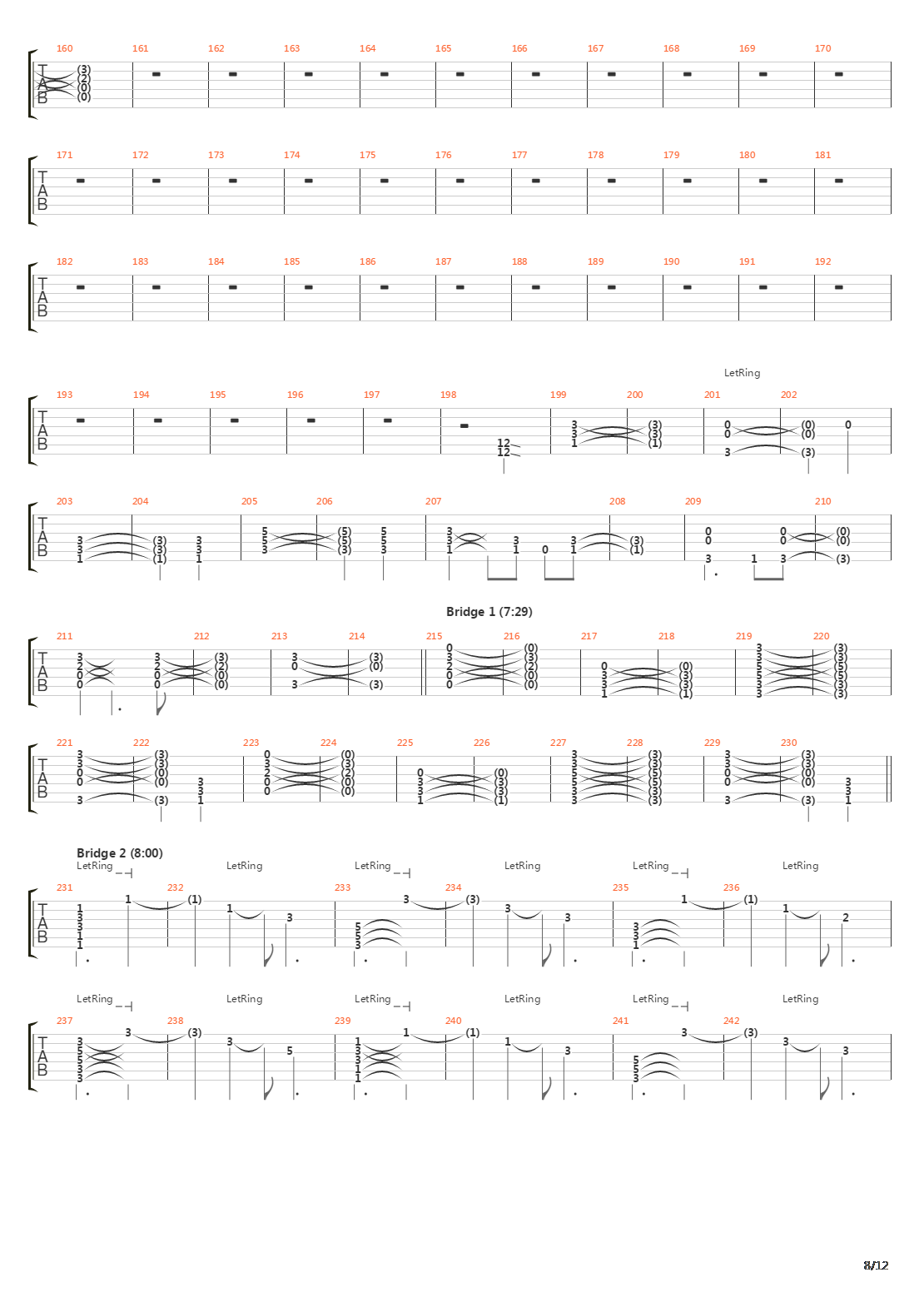 Lines In The Sand吉他谱