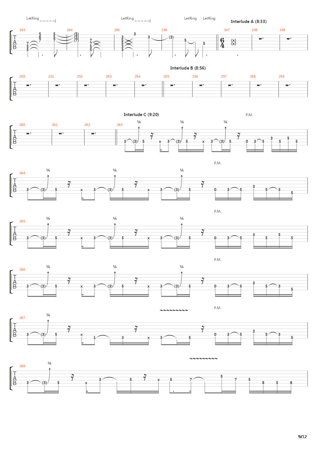 Lines In The Sand吉他谱