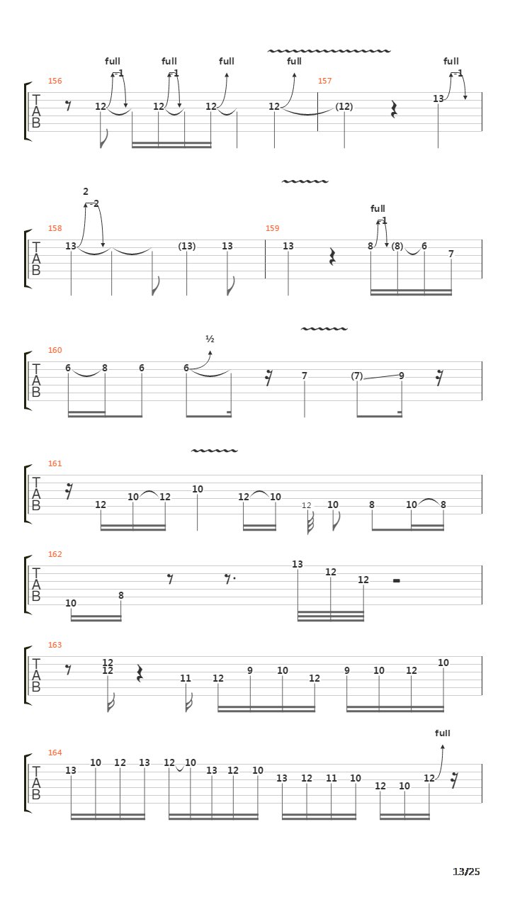 Lines In The Sand吉他谱