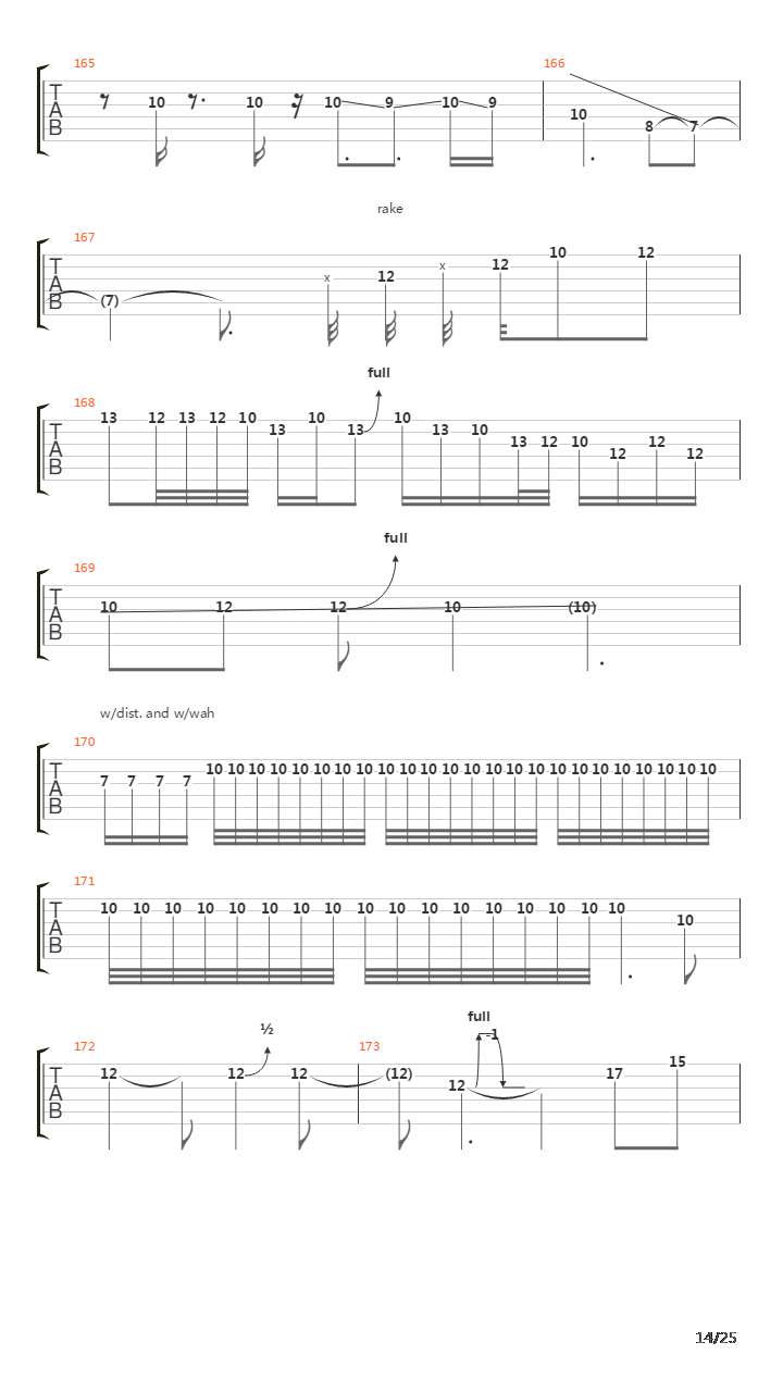 Lines In The Sand吉他谱