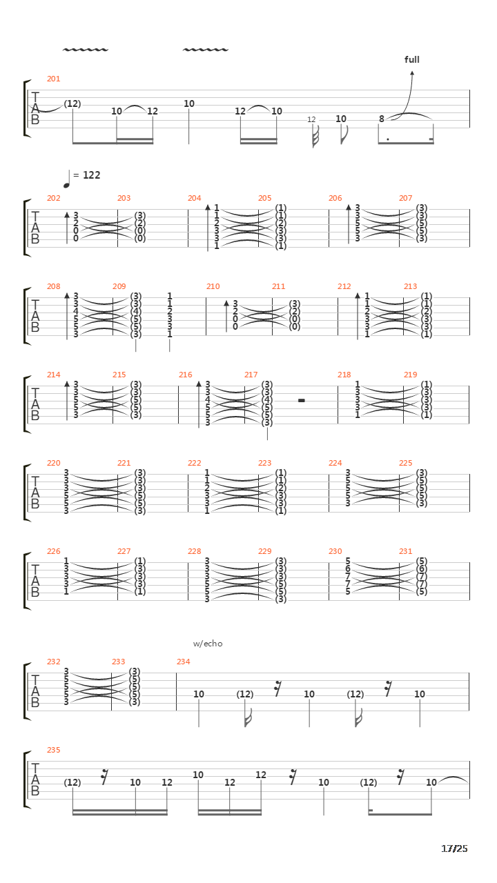 Lines In The Sand吉他谱