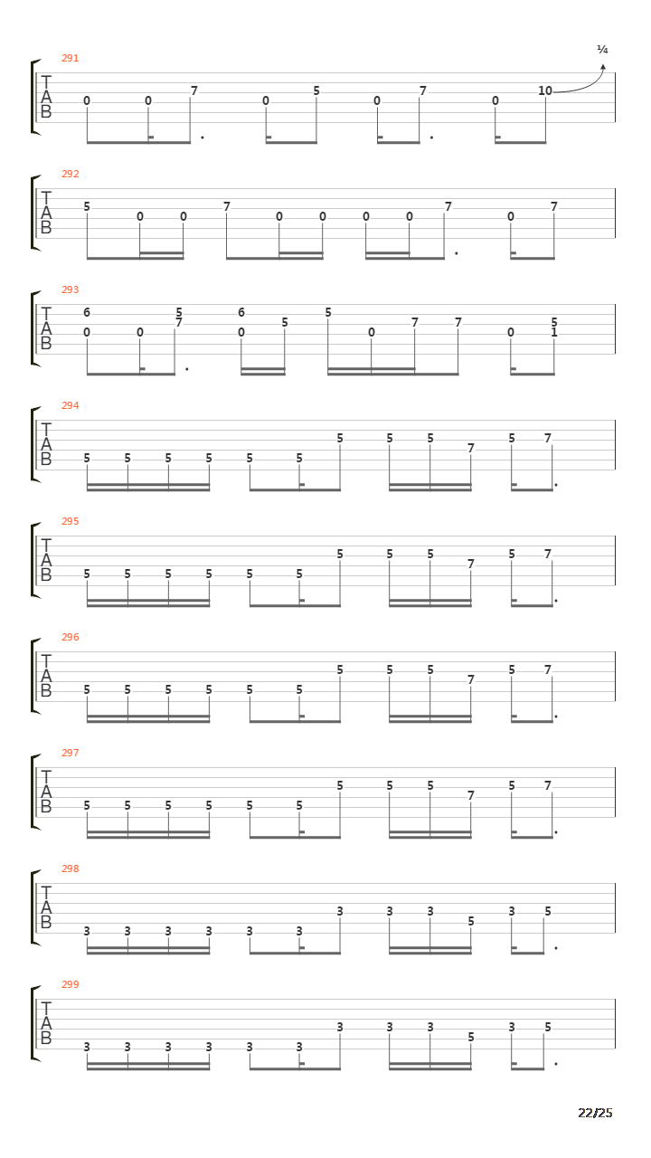 Lines In The Sand吉他谱