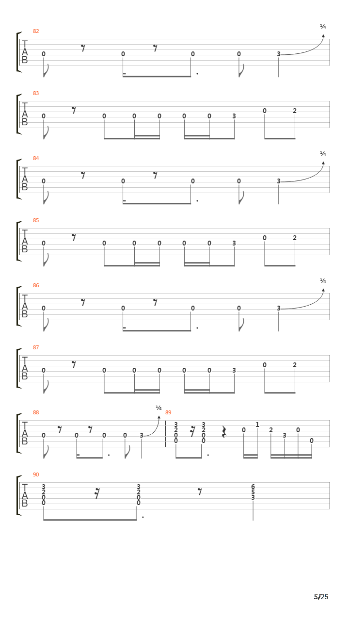 Lines In The Sand吉他谱