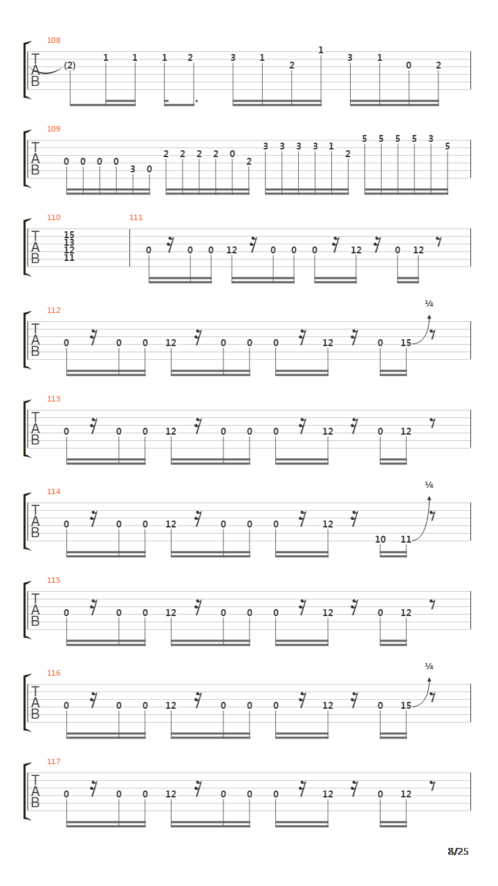 Lines In The Sand吉他谱