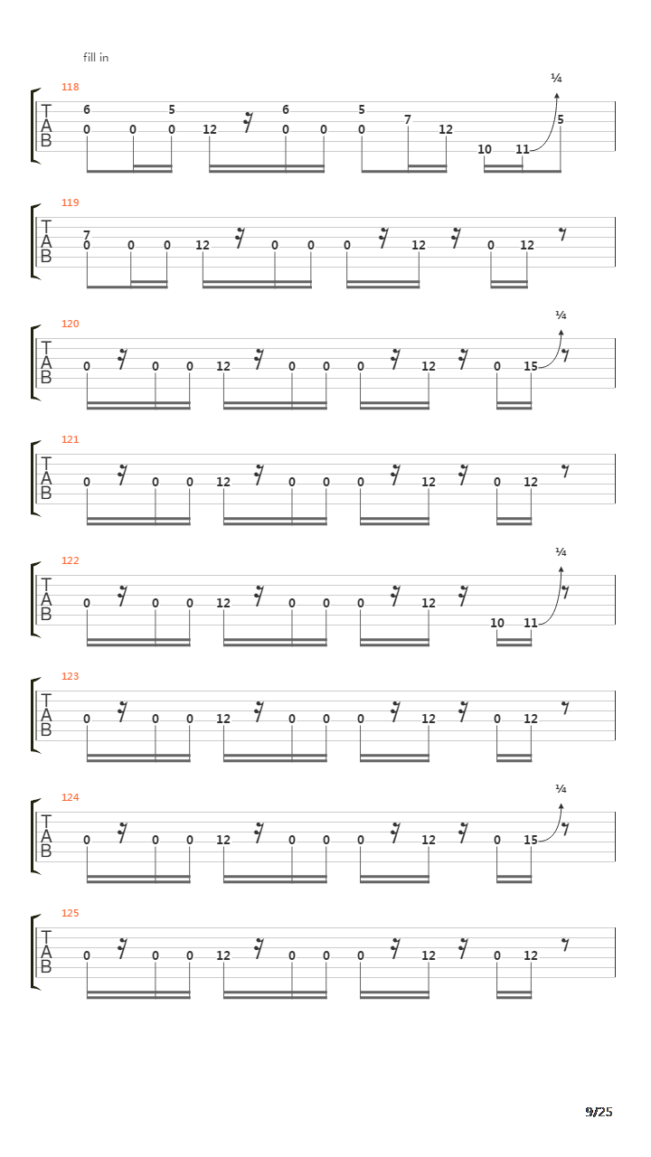 Lines In The Sand吉他谱