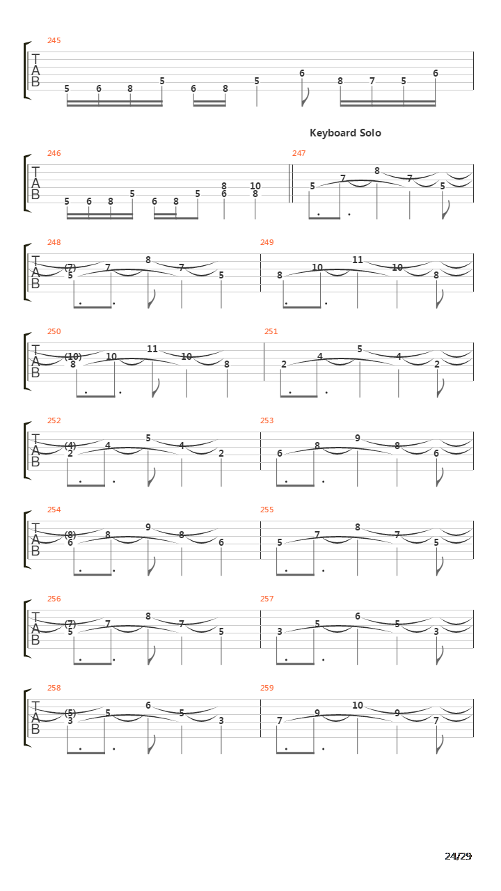 Lost Not Forgotten吉他谱