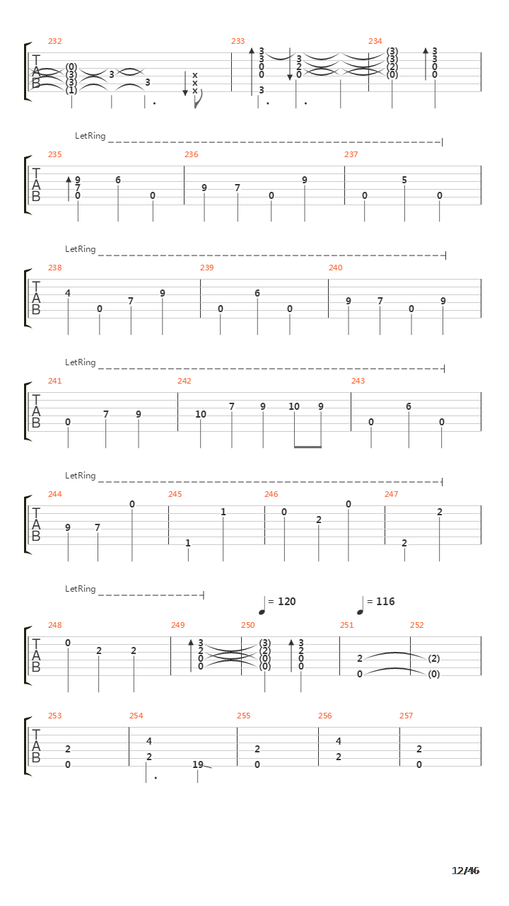 Octavarium吉他谱