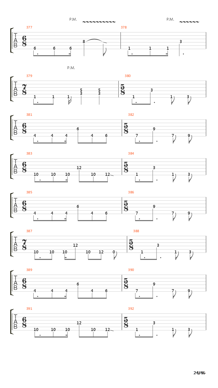 Octavarium吉他谱