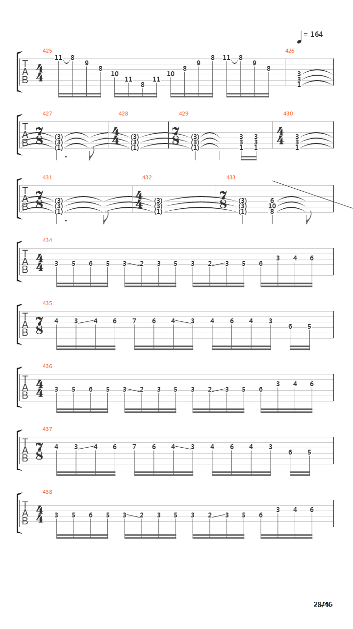 Octavarium吉他谱