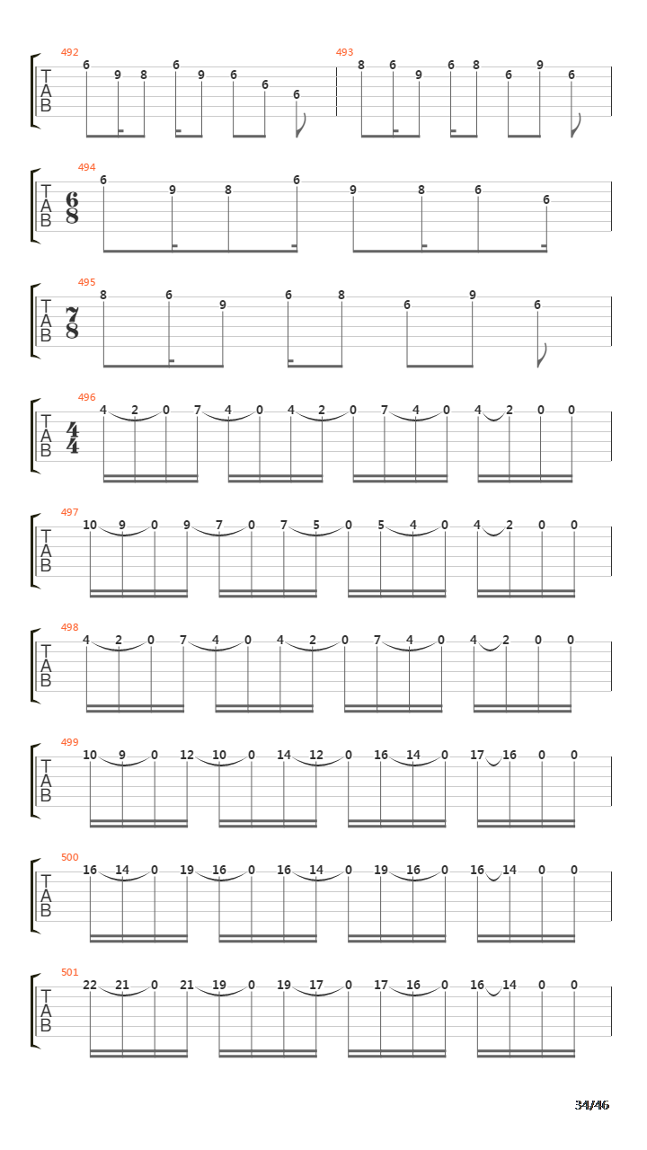 Octavarium吉他谱