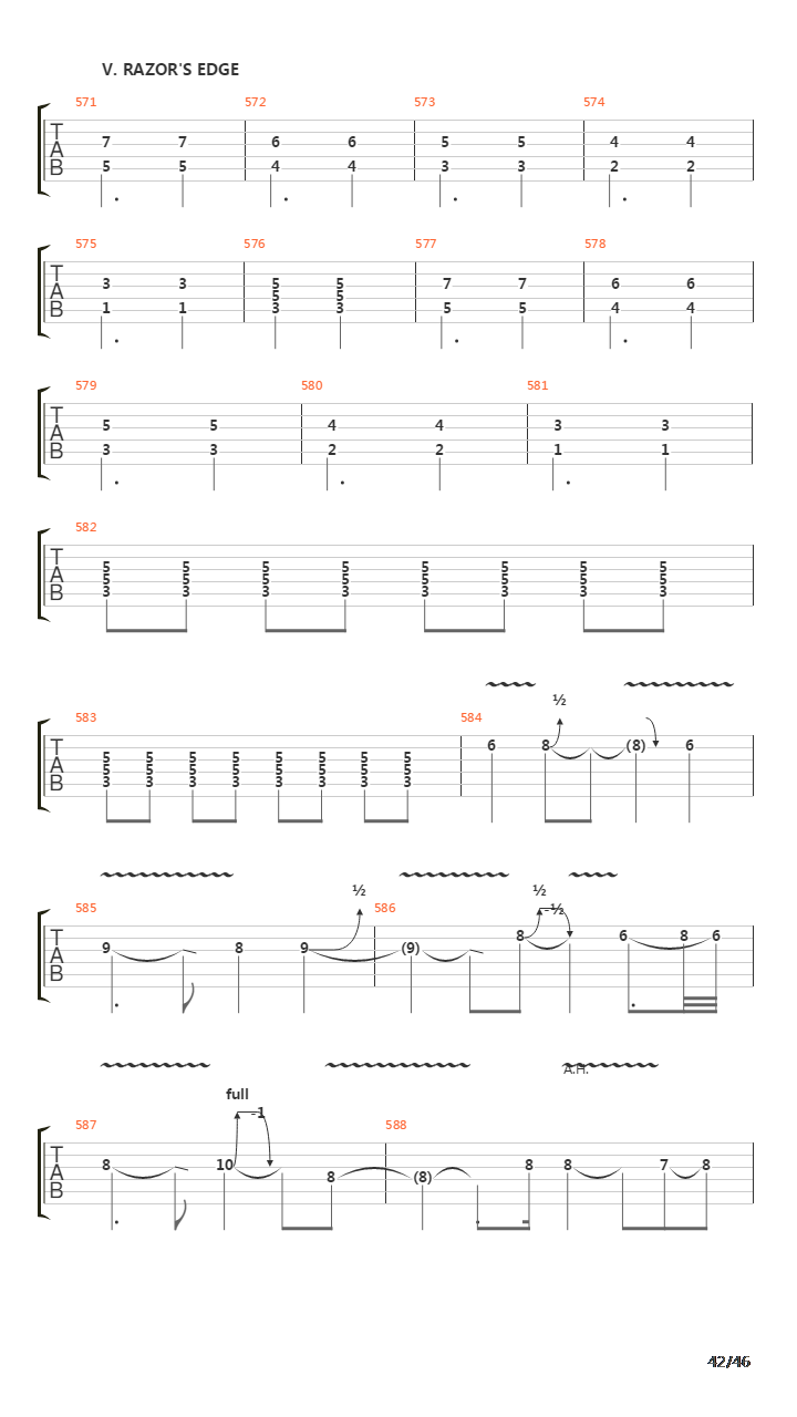 Octavarium吉他谱