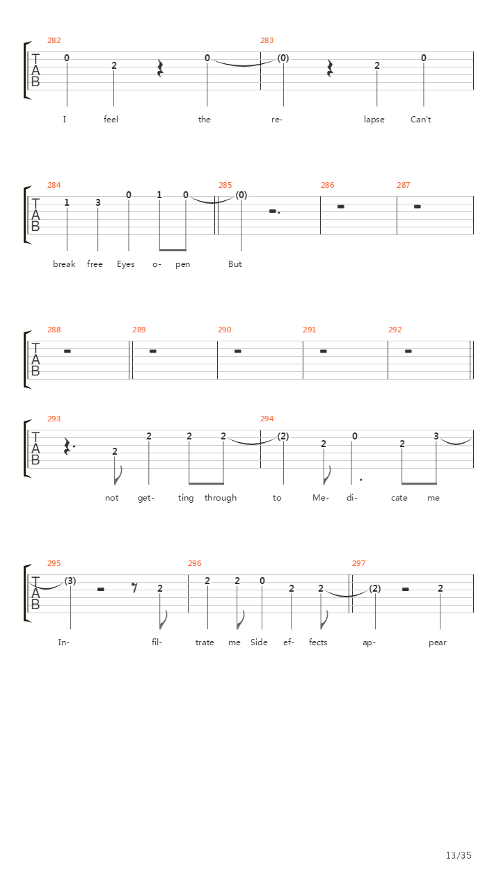 Octavarium吉他谱