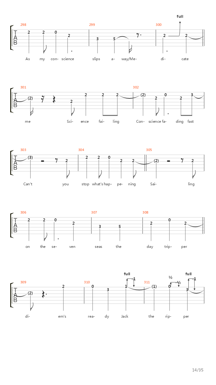 Octavarium吉他谱